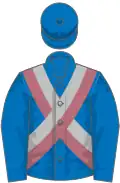 French Blue, Old Rose and Silver cross belts
