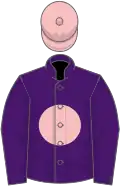 Purple, pink disc, pink cap
