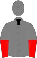 Pink and mauve(quartered), halved sleeves, hoopd cap