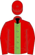 Red, Light Green stripe
