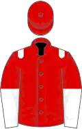 Red, white epaulets, halved sleeves