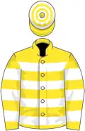 Yellow and white hoops