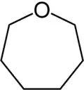 Structure of oxepane