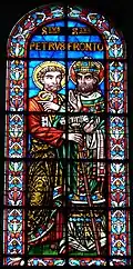 Stained glass inside the Cathédrale Saint-Front de Périgueux