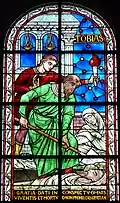 Stained glass inside the Cathédrale Saint-Front de Périgueux