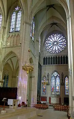 The right transept