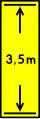 W-7 "height of the vertical gauge on the bridge or tunnel"