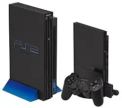 The sixth and seventh generation of video game consoles like PlayStation 2 (pictured), Xbox, and the GameCube were a hit in the 2000s. Sleeper hits like Katamari Damacy and Shadow of the Colossus were released on the PlayStation 2, and more popular games like Grand Theft Auto: San Andreas and Tony Hawk's Pro Skater 3 were released on the PlayStation 2 and Xbox.