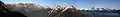 Panorama from Bird Ridge with Penguin Peak centered