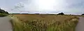 A panoramic view of fields in Sutton-on-Trent