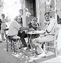 Papadimos with Durrell and BBC producer Peter Adams