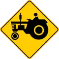 P-53 Agricultural machinery on the road