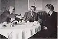 Paul Langevin, Jeanne Desfosses and their nephew Pierre Bourgeois [fr] in Troyes in 1944.