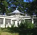 The Tunisian Pavilion, a vestige of the 1907 Colonial Exposition. The original tropical plants have largely been replaced by native French trees and bushes.