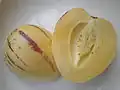 Cut in half