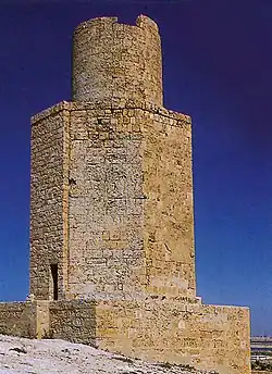 The Pharos of Abusir, an ancient funerary monument thought to be modelled after the Pharos at Alexandria, with which it is approximately contemporaneous