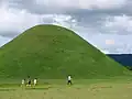 People walking near one of the tombs (2006)