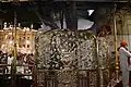 Photograph of the base-trunk and main-branches of the Lachhi Ber tree within the Golden Temple complex, Amritsar, Punjab, India, April 2023