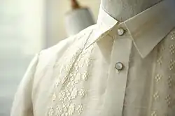 Image 13Pineapple fiber is used to create traditional Philippine garments. (from Culture of the Philippines)