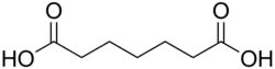 Skeletal formula of pimelic acid