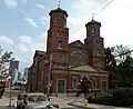 Pittsburgh's Grand Hall at the Priory (formerly St. Mary's German Catholic Church), built in 1854, located at the corner of Pressley, Nash and Lockhart Streets.