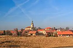 View from the east