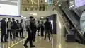 At 10:00 pm, a large number of police officers walked into Fashion Walk.