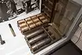 box of 100 mm Polish artillery shells