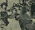 Voters voting in the first direct election