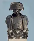 The bust of Napoleon Bonaparte.