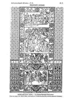 Mosaic from a house in Bethioua in the Musée Ahmed Zabana