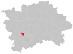 Location of Malá Chuchle in Prague