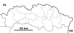 Vlková is located in Prešov Region