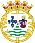 Temporary coat of arms representing Portuguese India at the Portuguese colonial exhibition (1934).