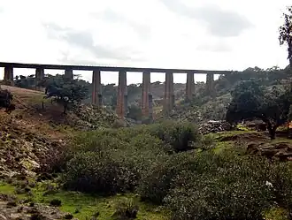Cascabelero Bridge [es], belonging to the branch line.