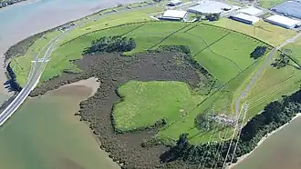 Aerial view of Pukewairiki in 2009
