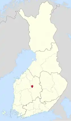 Location of Pylkönmäki in Finland