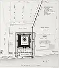 Map of the Louvre in 1380, by Theodor Josef Hubert Hoffbauer [fr] (ca.1880)