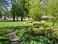 Secluded garden area