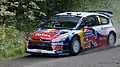 Dani Sordo during his first rally for Citroën Junior Team at 2010 Rally Finland.