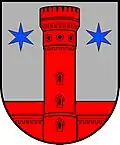 Coat of arms of Raudonė