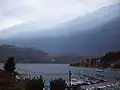 With approaching storm
