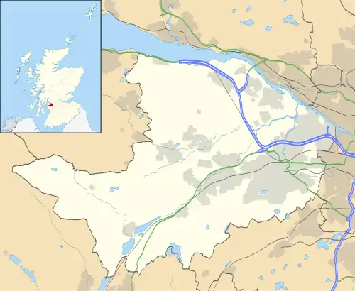 Renfrewshire shown within Scotland