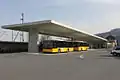 The bus station