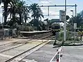 Northbound view from the Glen Eira Road level crossing, April 2005