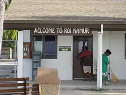 Welcome sign for Docks Office
