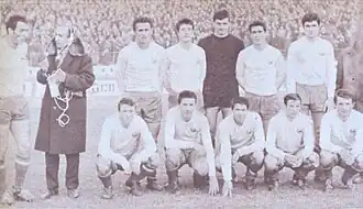 Constantin (bottom row, second from the left), Romania 1–0 West Germany November 1967