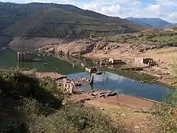 Old village of Mansilla de la Sierra ruins