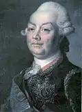 Portrait of Field Marshal Pyotr Rumyantsev-Zadunaisky.[c] Unknown artist of the late 18th century.