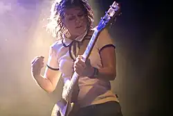 Morris playing guitar